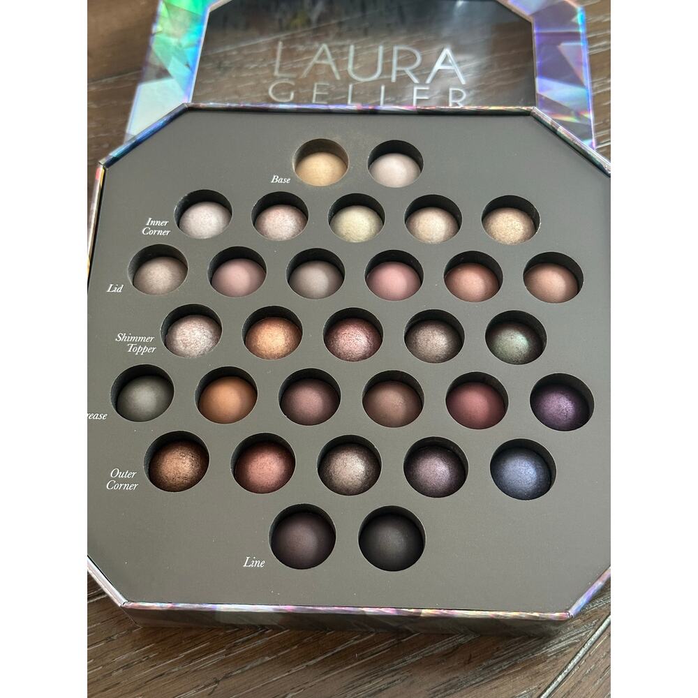 LAURA GELLER Hidden Gems Baked Eyeshadow Palette Shimmer Pigmented Crease-Proof - Picture 6 of 8